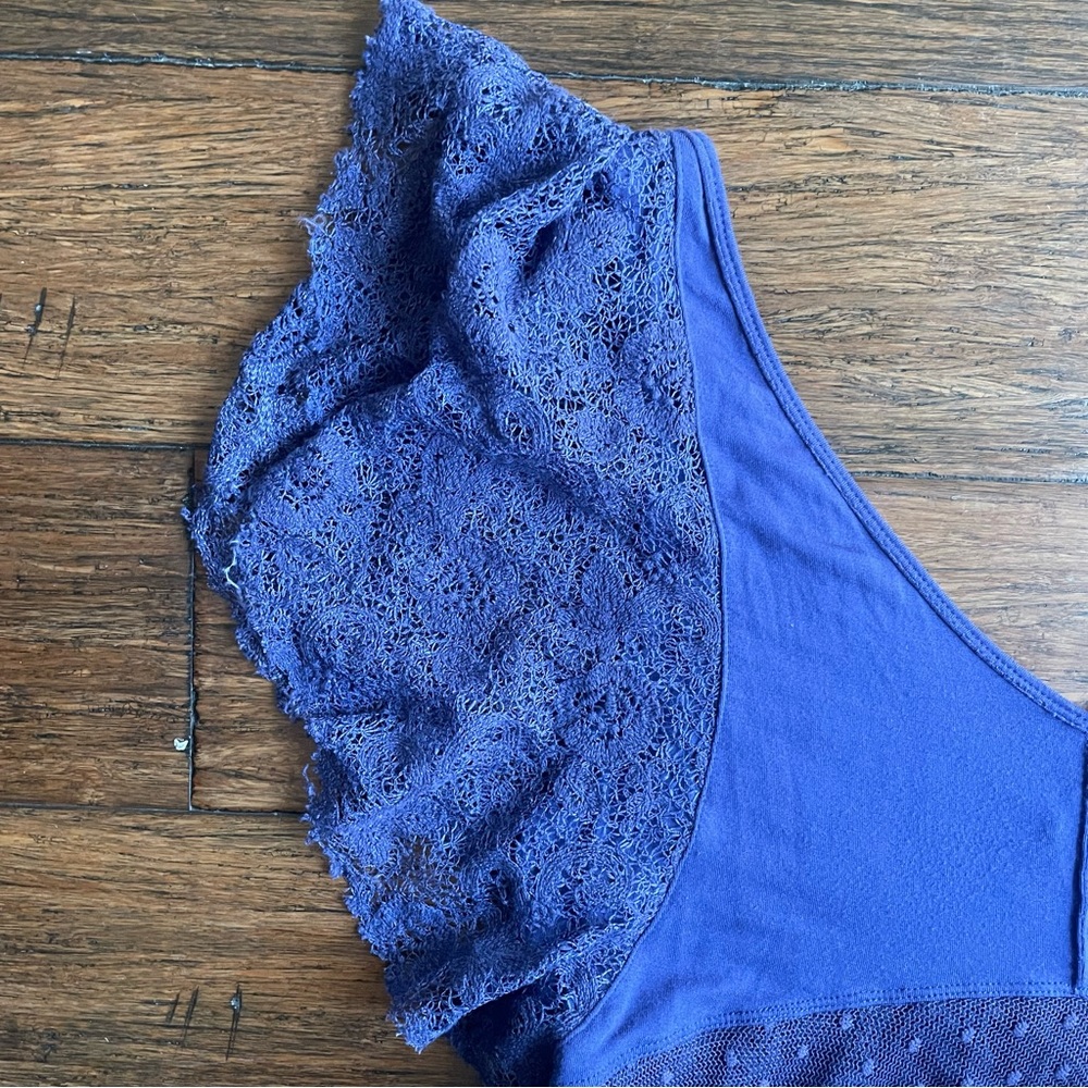 Free People Heatherton Lace Fairy Wing Top - Picture 5 of 8